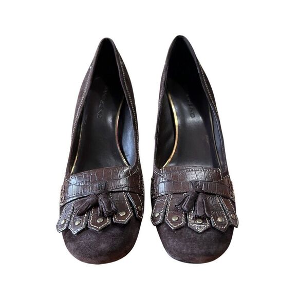 Bandolino chocolate Nubuck Heel Women’s Size 10 New with Box - Picture 4 of 11